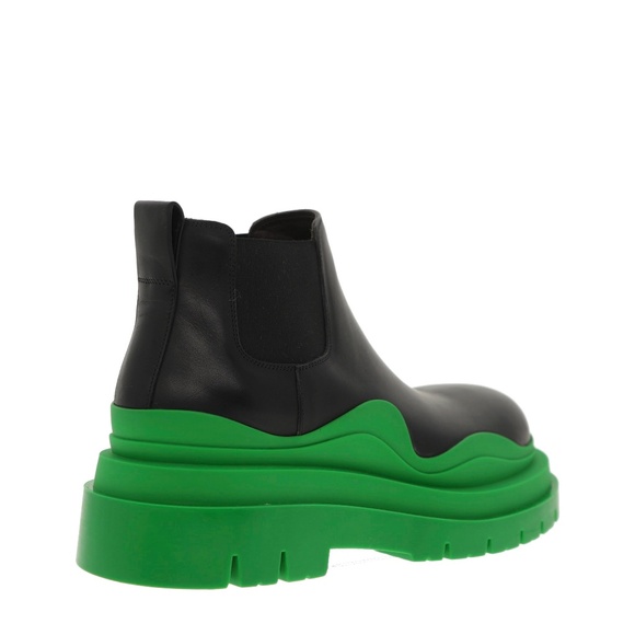 Bottega Veneta Men’s Tire Ankle Boots Military Calf Black Leather Size 12 US New - Picture 4 of 9
